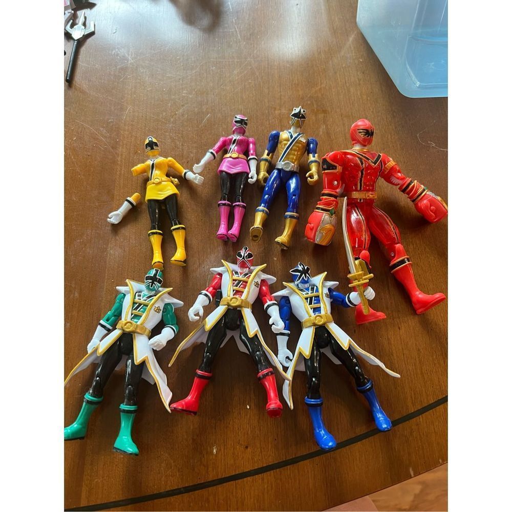 Lot of power ranger toys